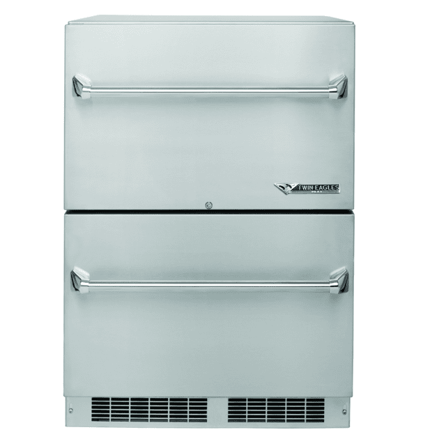 Twin Eagles 24 Inch Outdoor Drawer Fridge w/ Lock